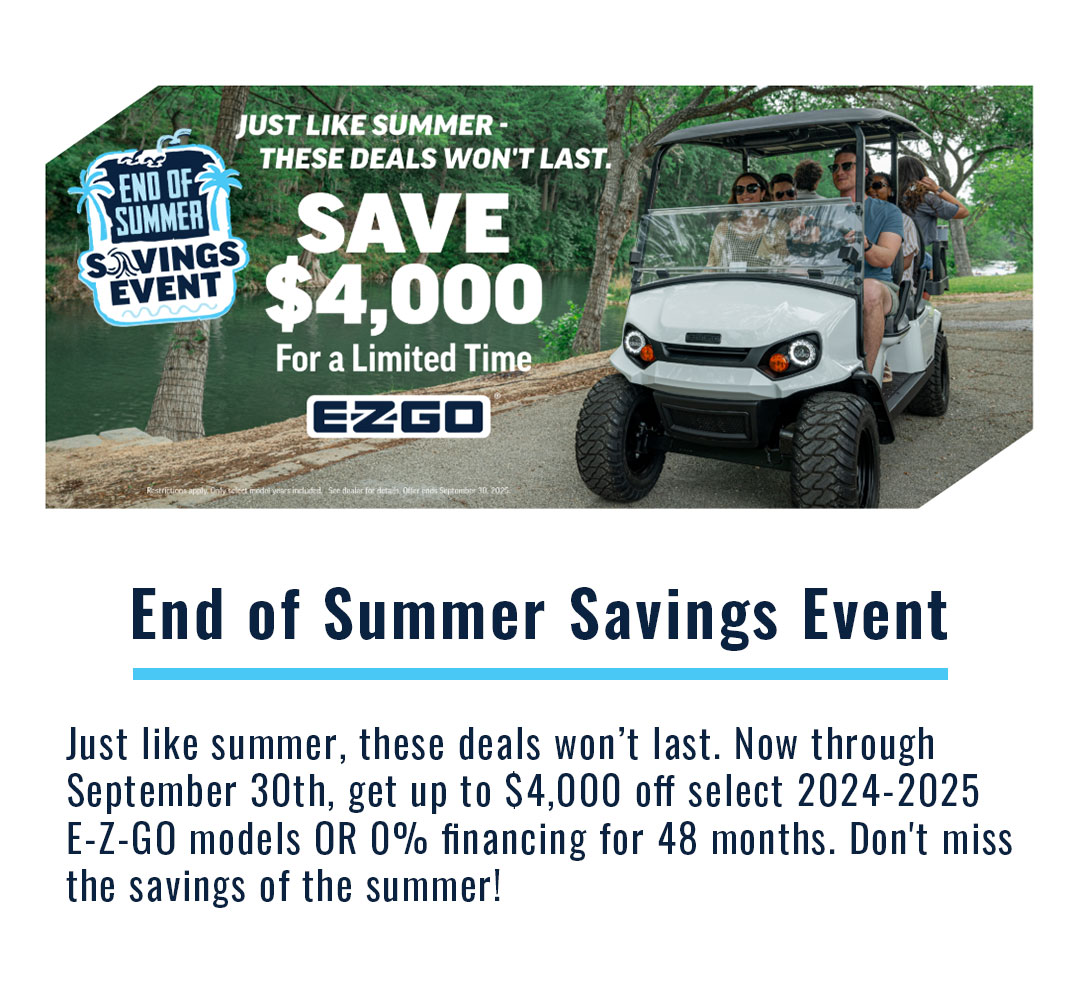 End of Summer Savings Event